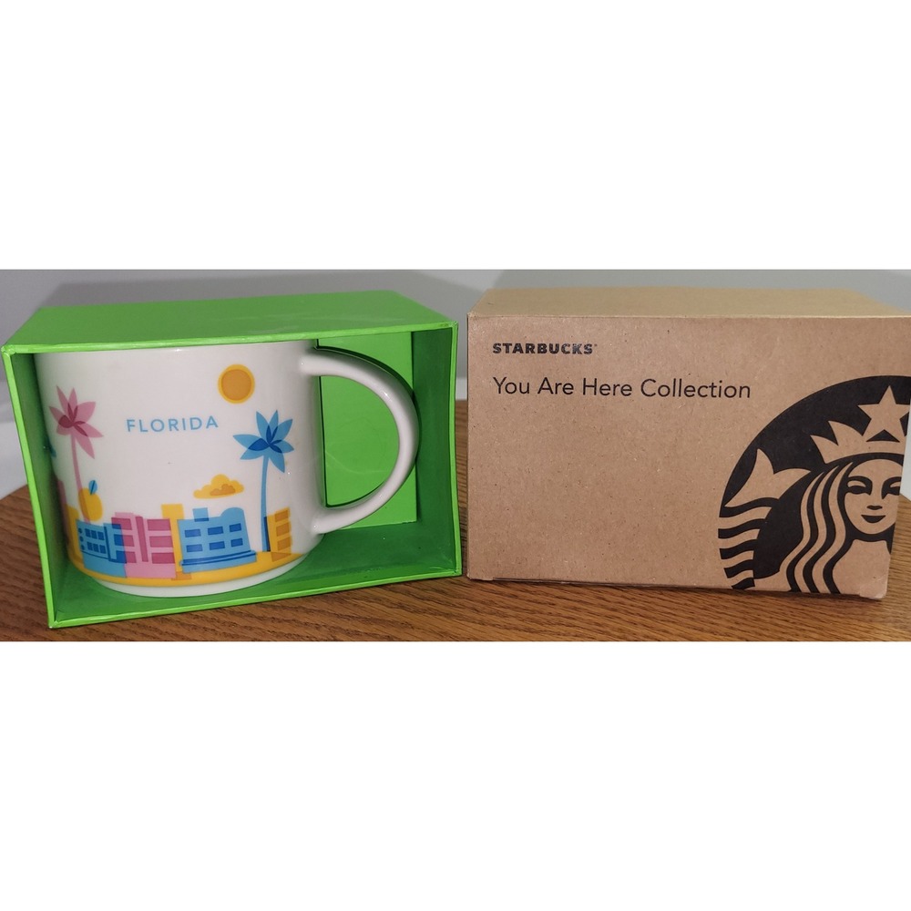 Starbucks Coffee Mug Florida You Are Here Collection 14oz Ceramic New In Box